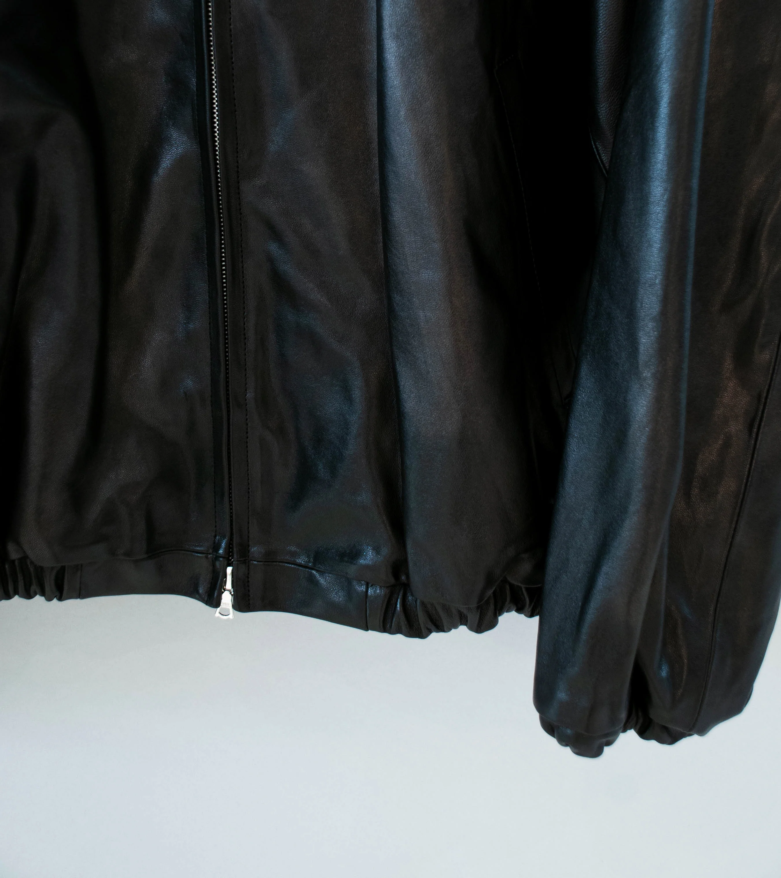 Stein 'Lamb Leather Light Zip Jacket' (Black) - Image 3