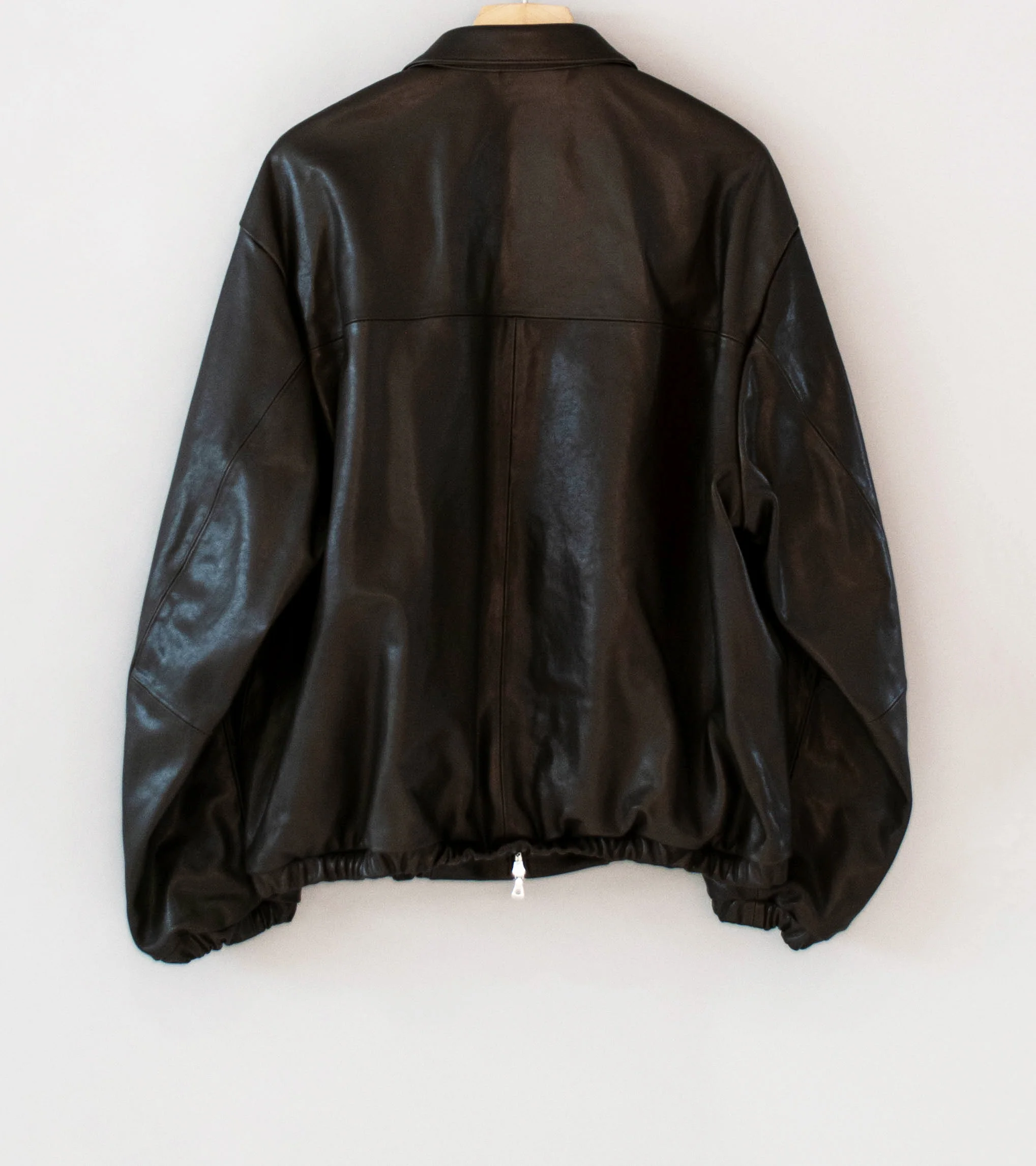 Stein 'Lamb Leather Light Zip Jacket' (Dark Brown) - Image 7