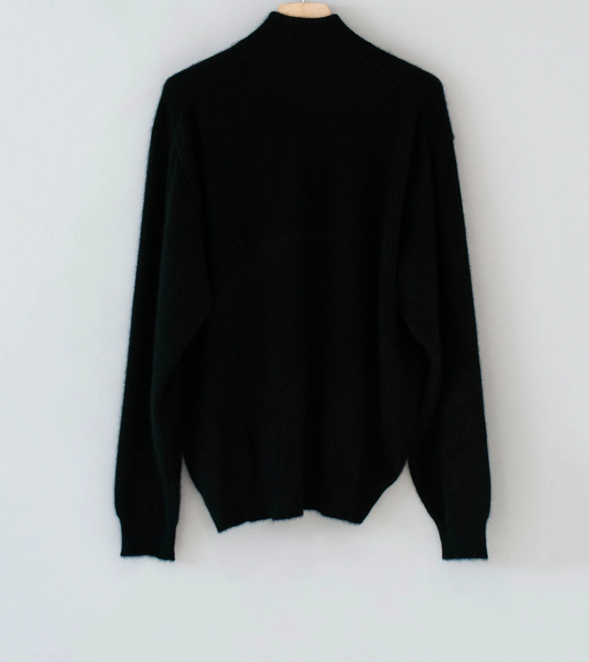 Stein 'Pure Cashmere Knit Half Zip LS' (Black) - Image 8