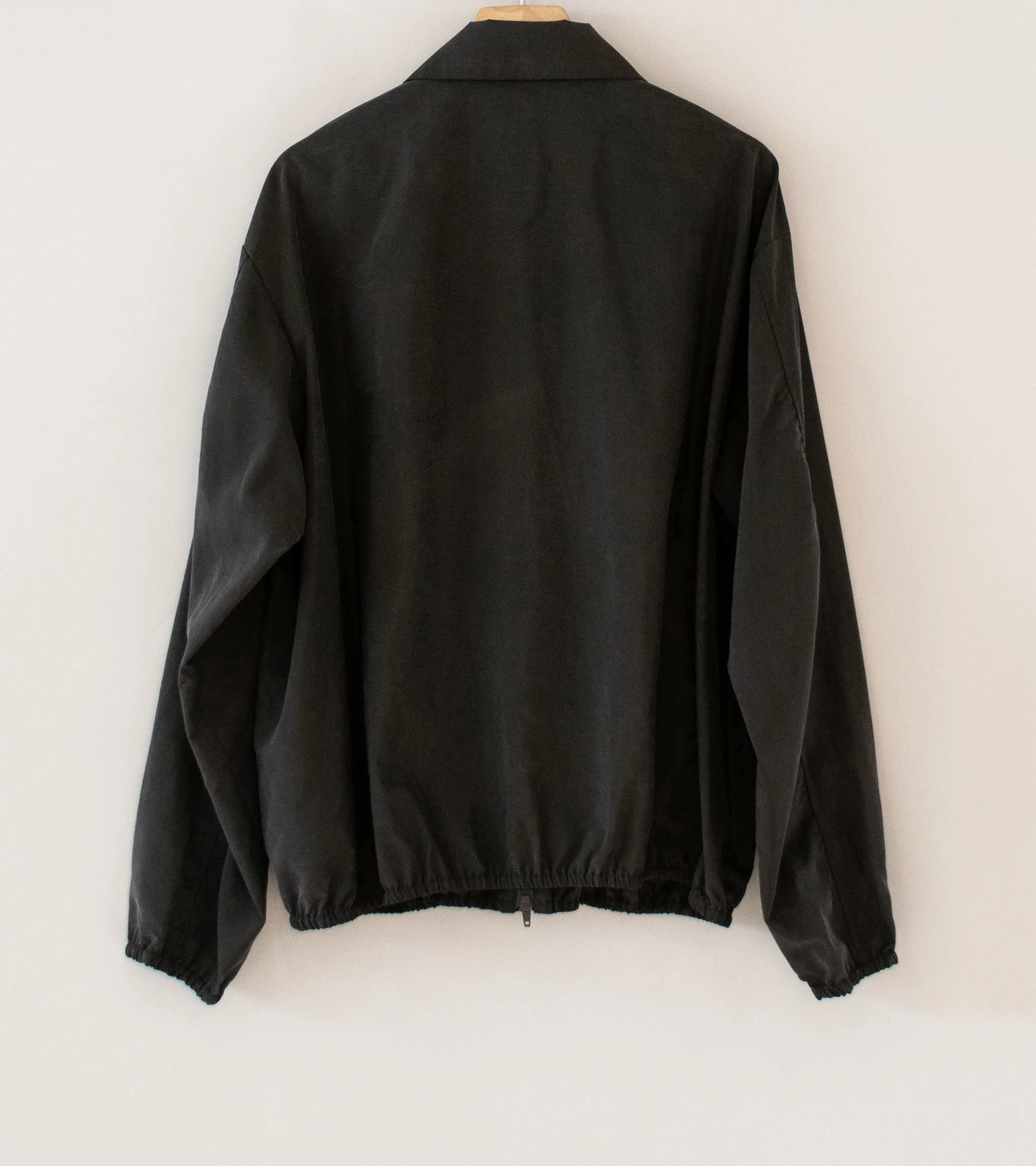 Stein 'Silk Nylon Collared Zip Jacket' (Charcoal Brown) - Image 8