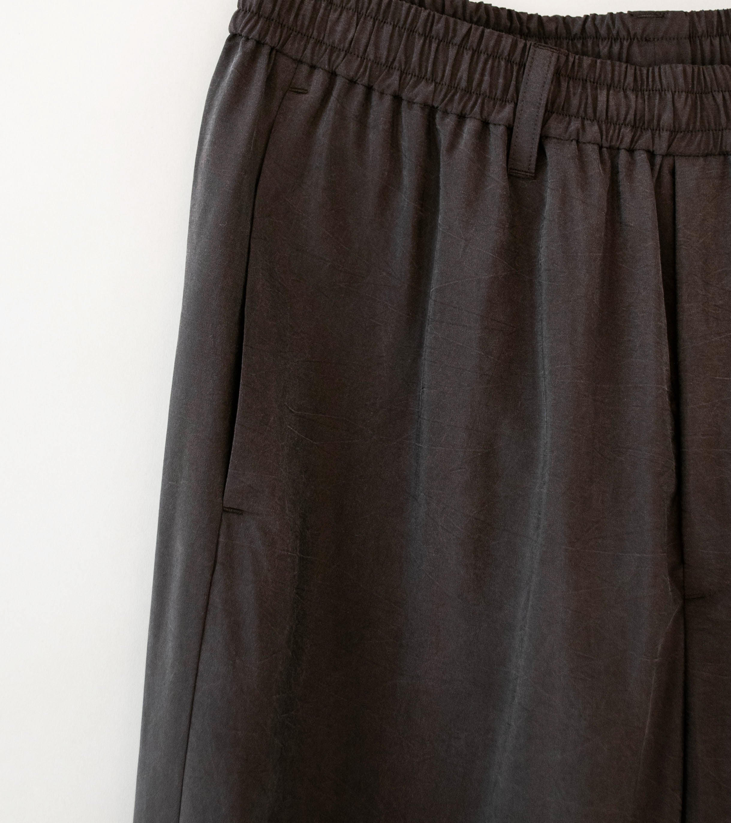 Stein 'Silk Nylon Track Trousers' (Charcoal Brown) - Image 2