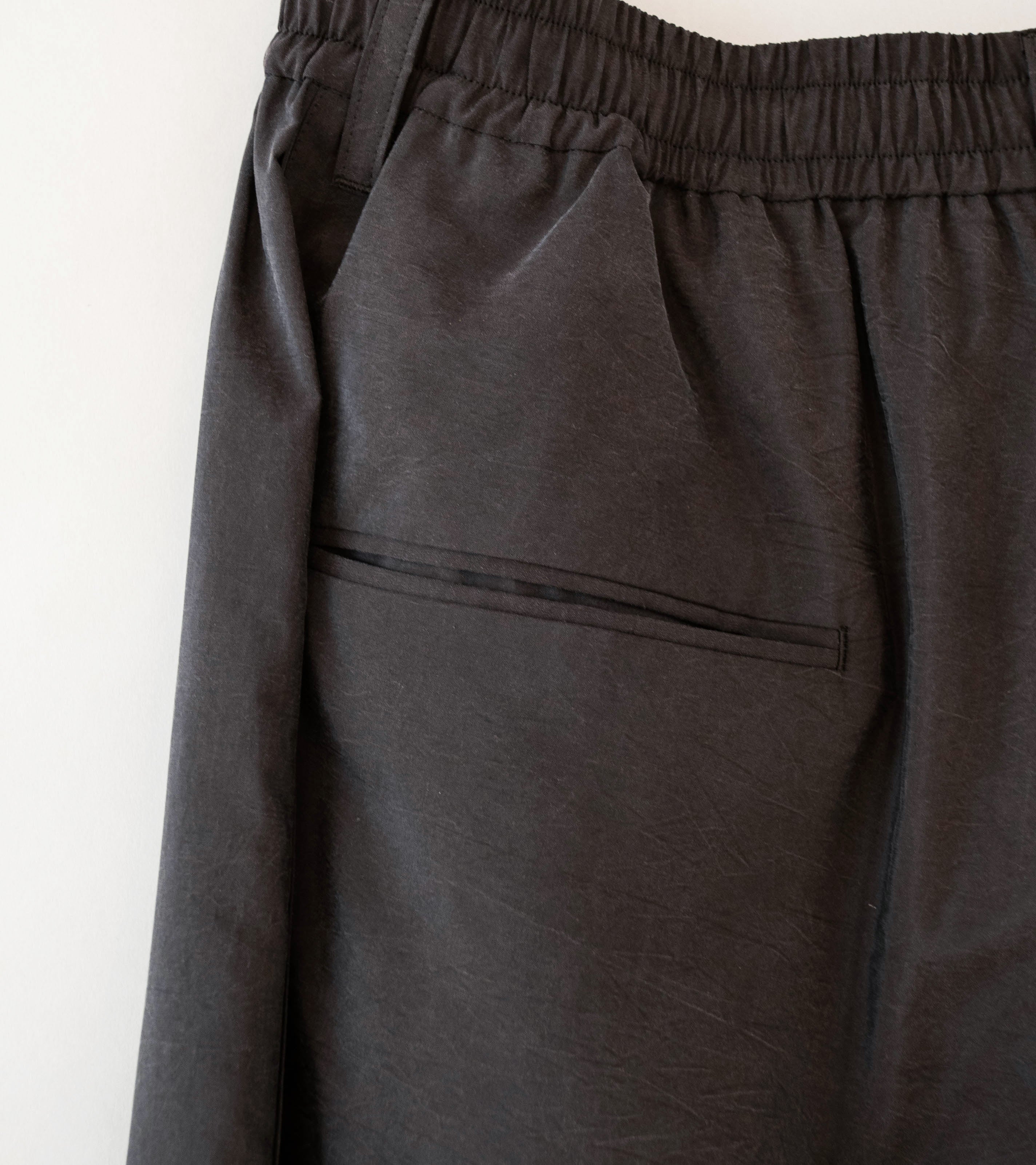 Stein 'Silk Nylon Track Trousers' (Charcoal Brown) - Image 5