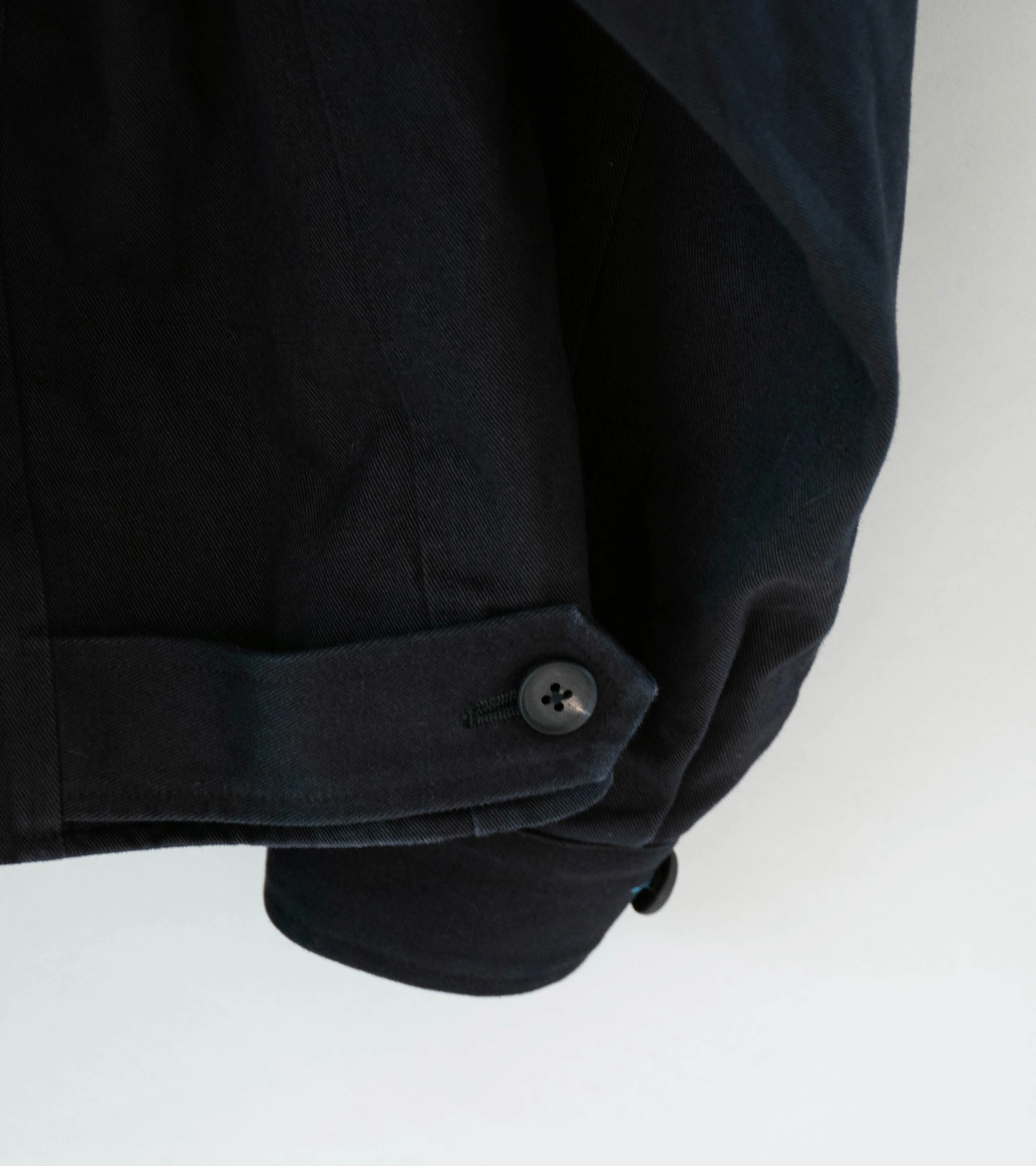 Stein 'Sulfur Dyed Brushed Chino Zip Jacket' (Black) - Image 10