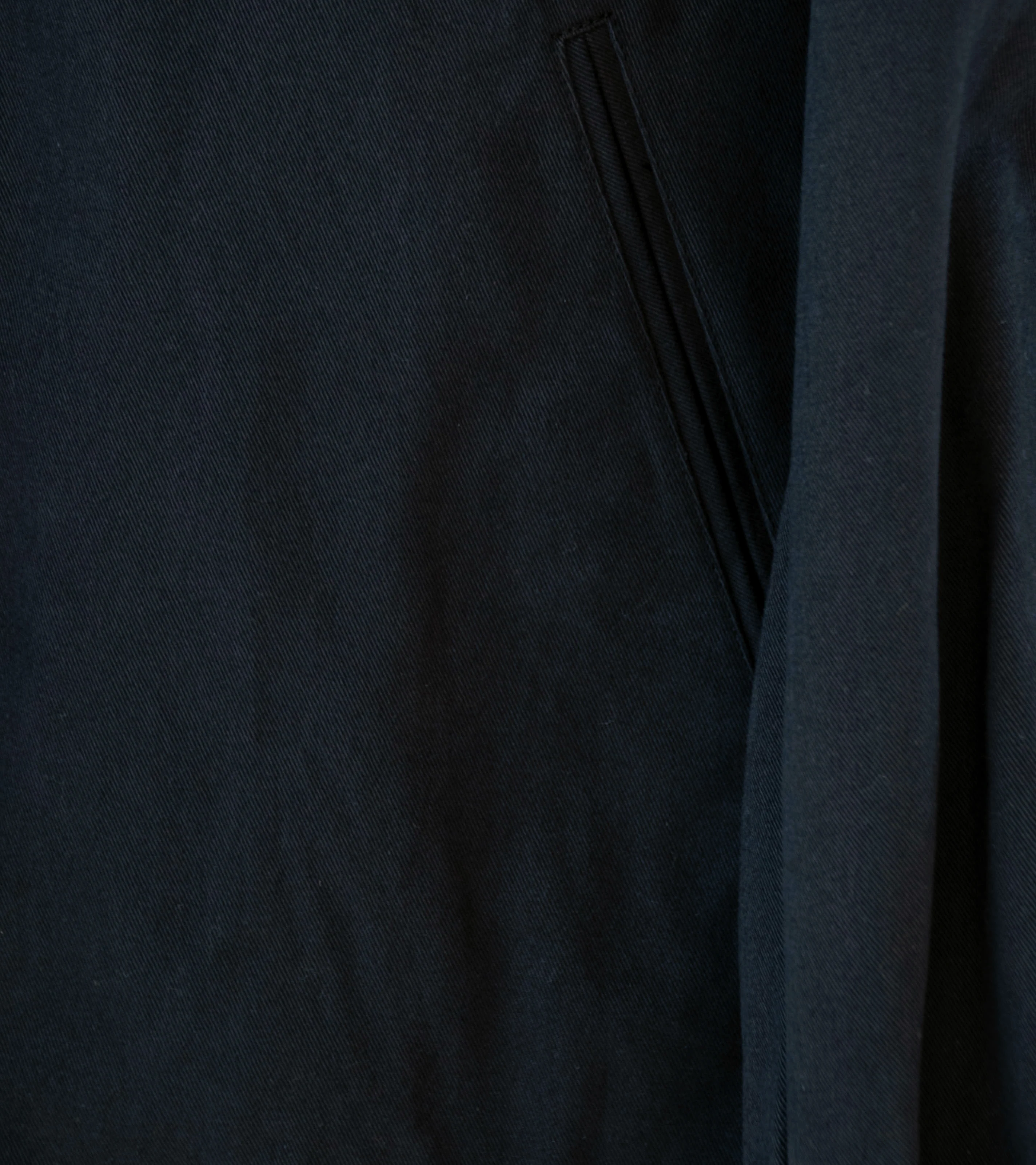 Stein 'Sulfur Dyed Brushed Chino Zip Jacket' (Black) - Image 4