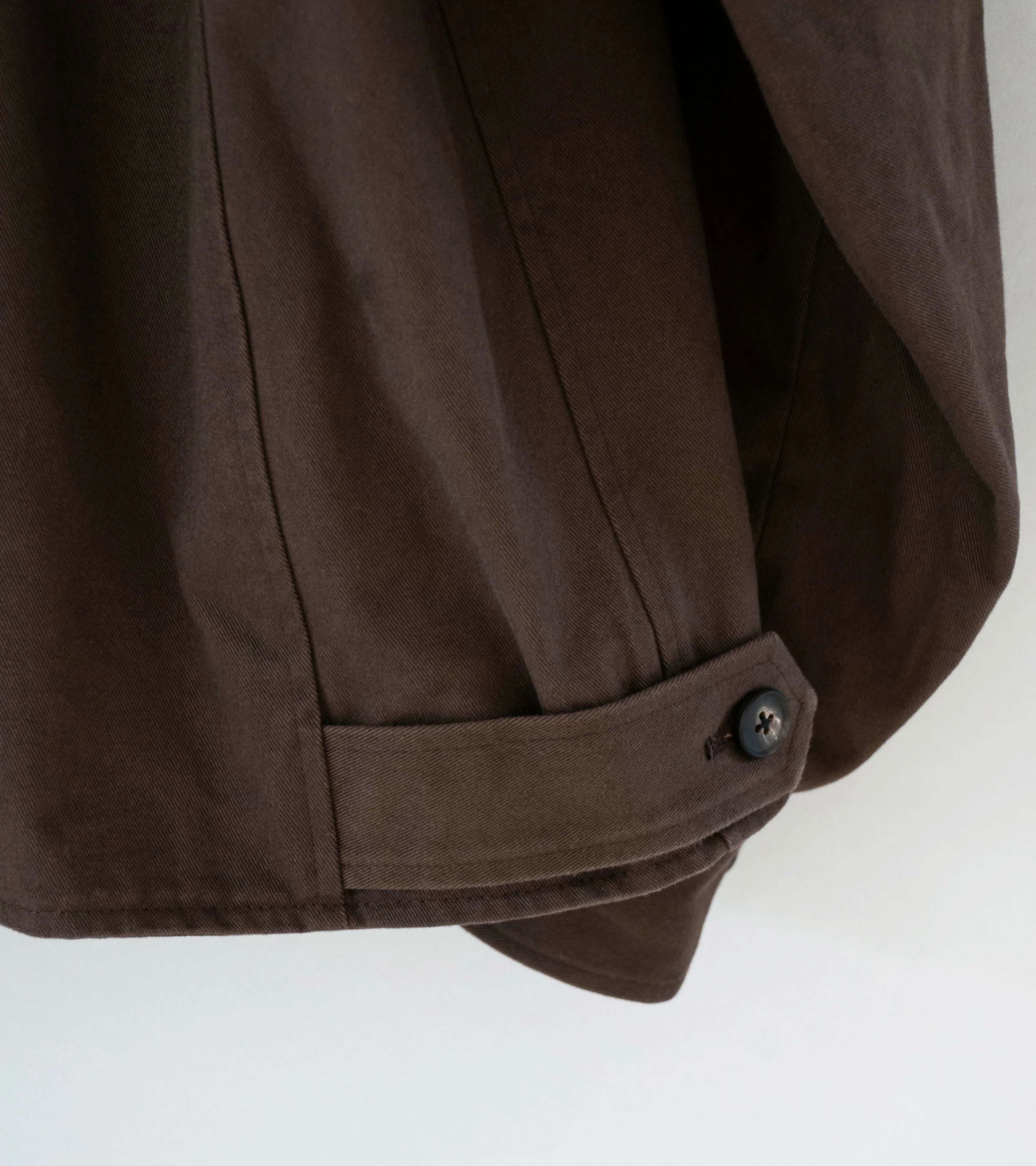 Stein 'Sulfur Dyed Brushed Chino Zip Jacket' (Brown) - Image 10