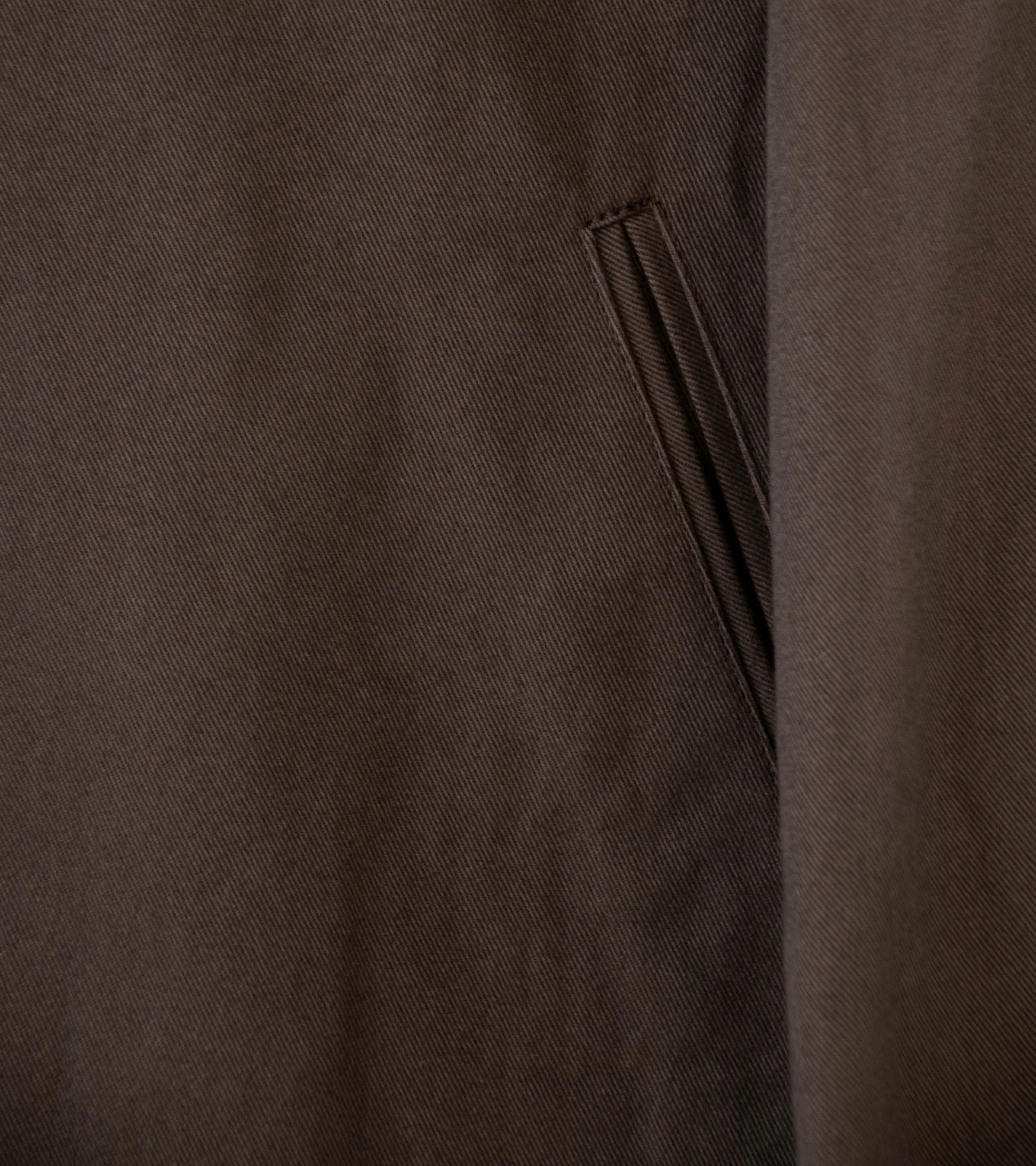 Stein 'Sulfur Dyed Brushed Chino Zip Jacket' (Brown) - Image 4